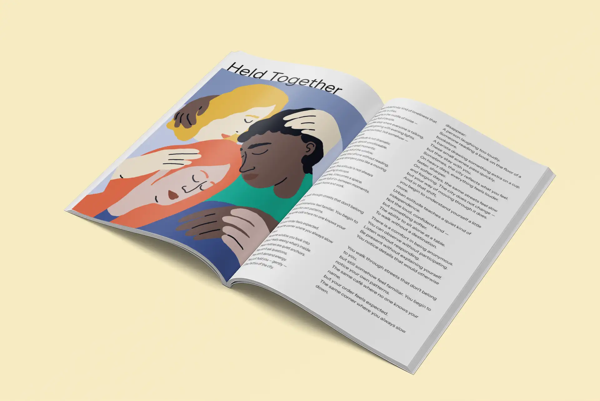 Magazine spread mockup